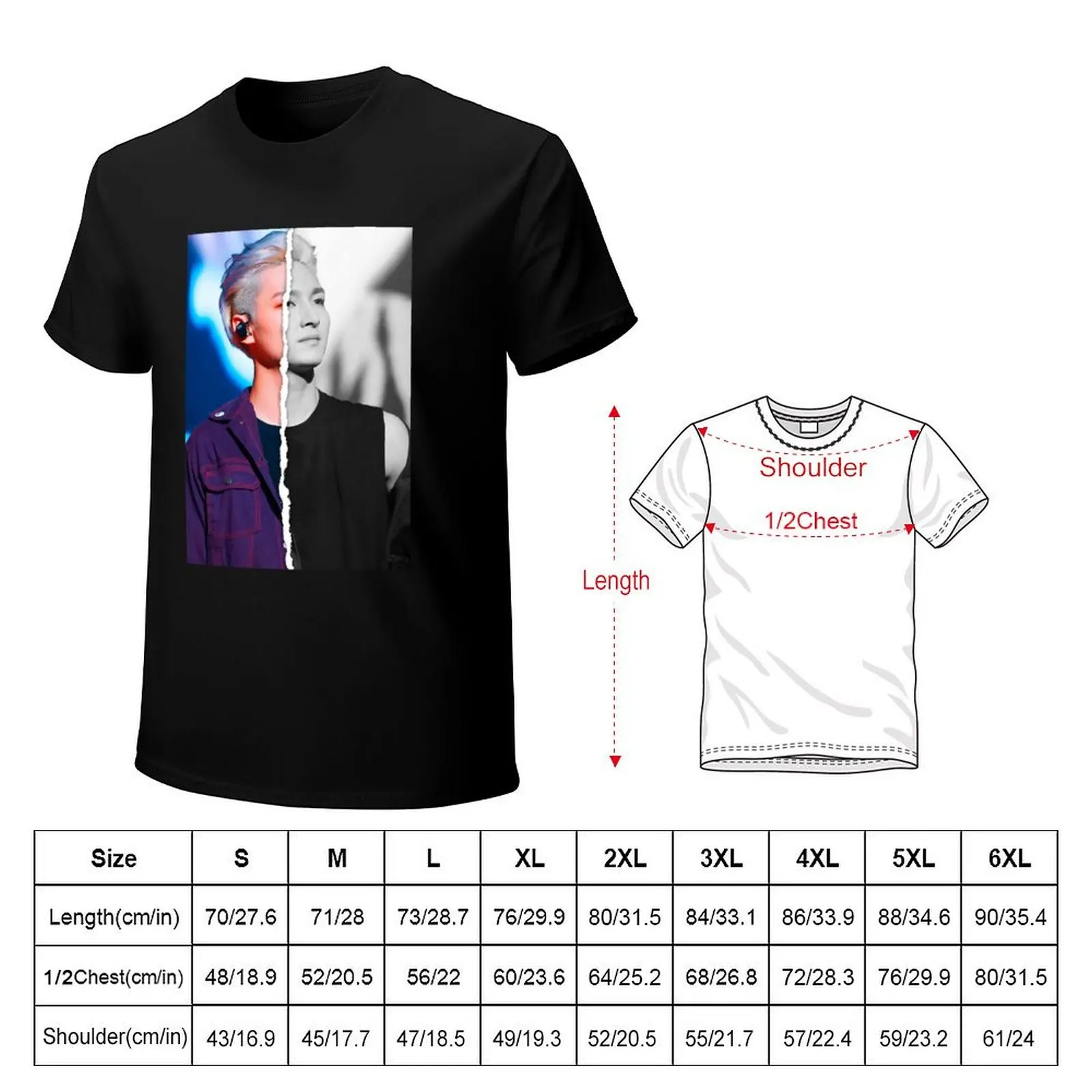 SF9 Zuho (divided photo) T-Shirt All Match Basic Short Sleeve Top