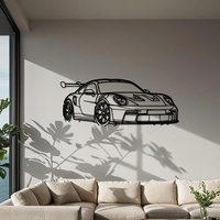 1pc for Supercar Metal Wall Art - 15.75\