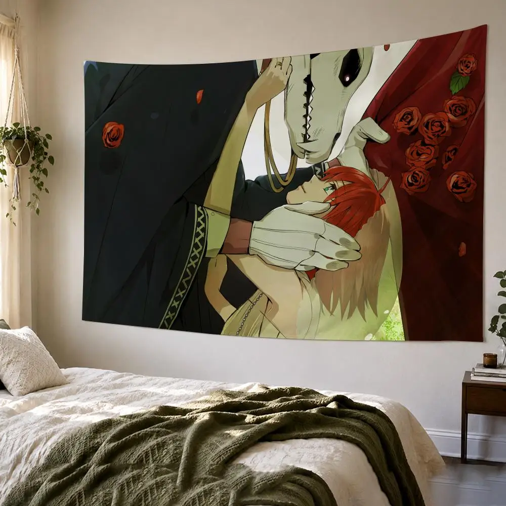 The Ancient M-Magus Bride Tapestry Bedroom Living Room Bar Party House Home Dorm Interior Wall Decor Background Banner