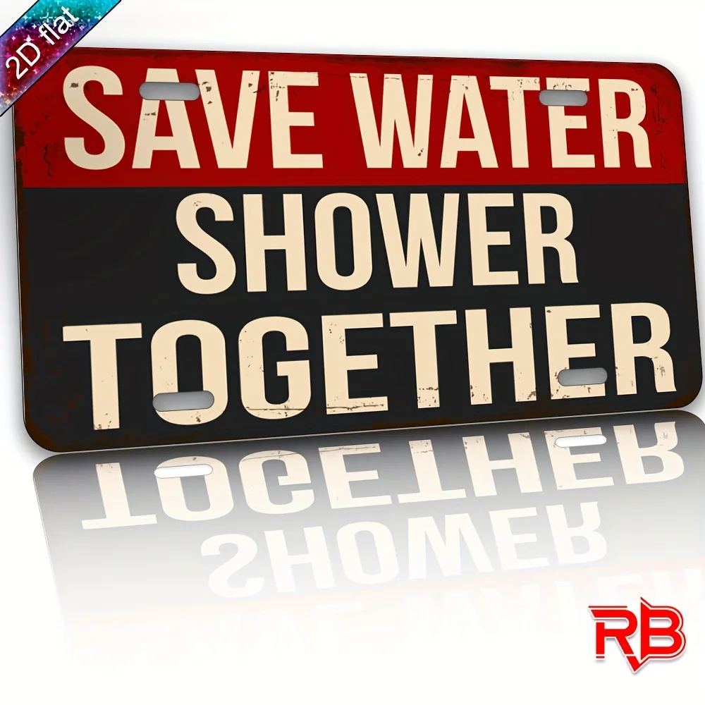 2D Flat, 1pc Aluminum Metal Sign with UV Printed 