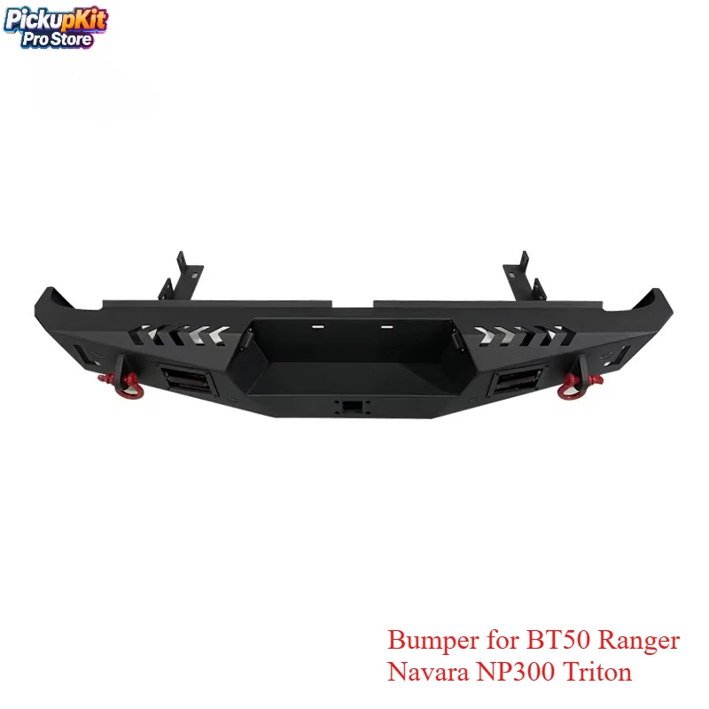 

4X4 Off-road Black Steel Rear Bumper Rear Bull Bar for BT50 Ranger Navara NP300 Triton