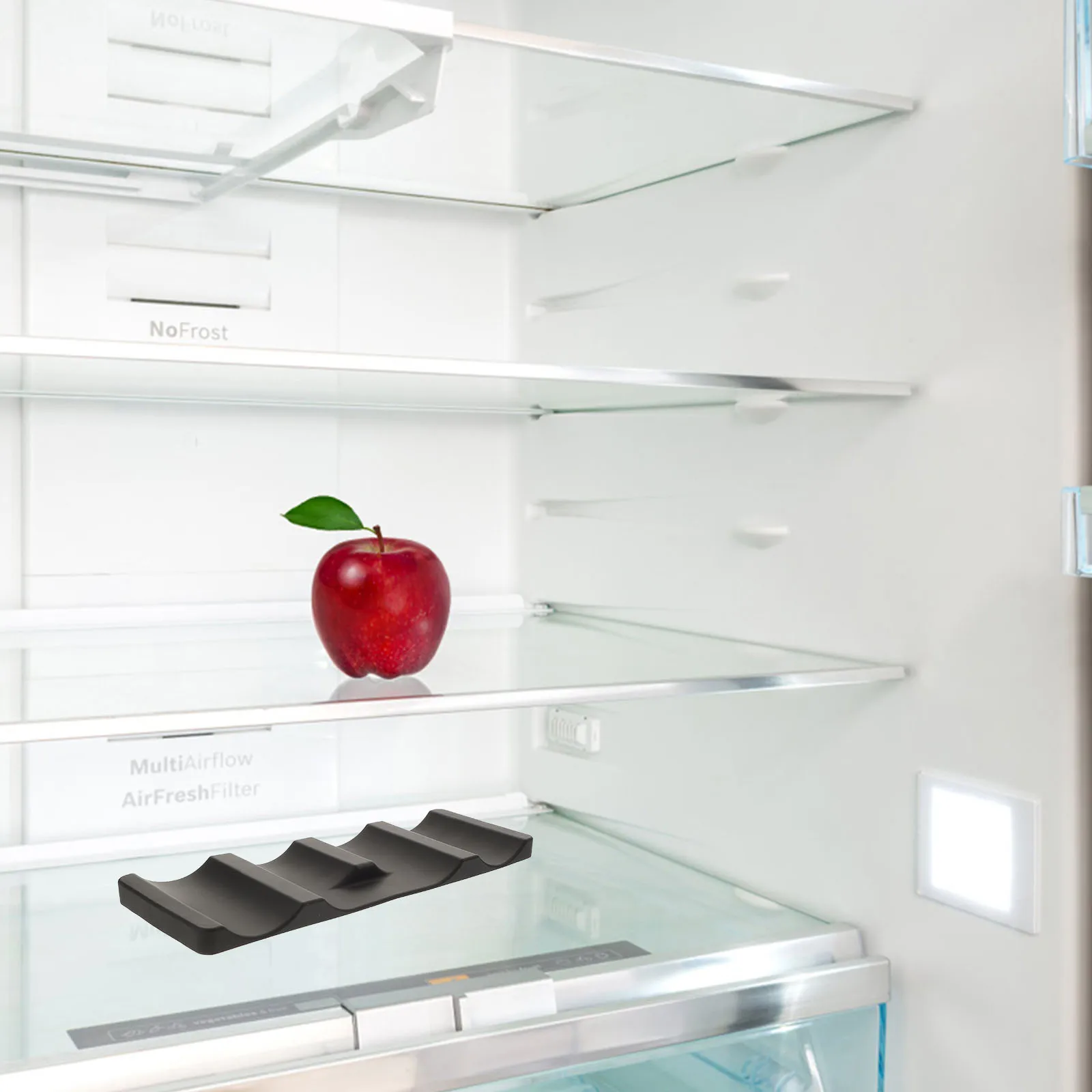 

1pc Silicone Can Organizer Pad Non-Slip Refrigerator Storage Bins For Soda Beer Drinks Cans Kitchen Pantry Countertop Home