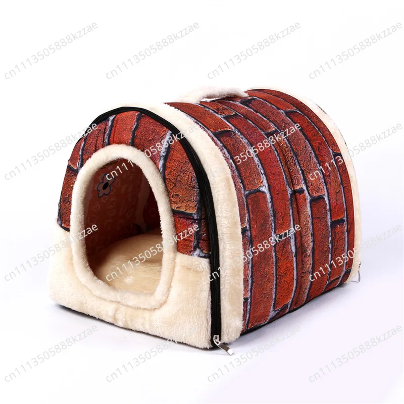 Detachable Washable Pet Bed Cage Dog Mat House for Autumn Winter Warm Comfortable Pet Supplies for Cats And Dogs