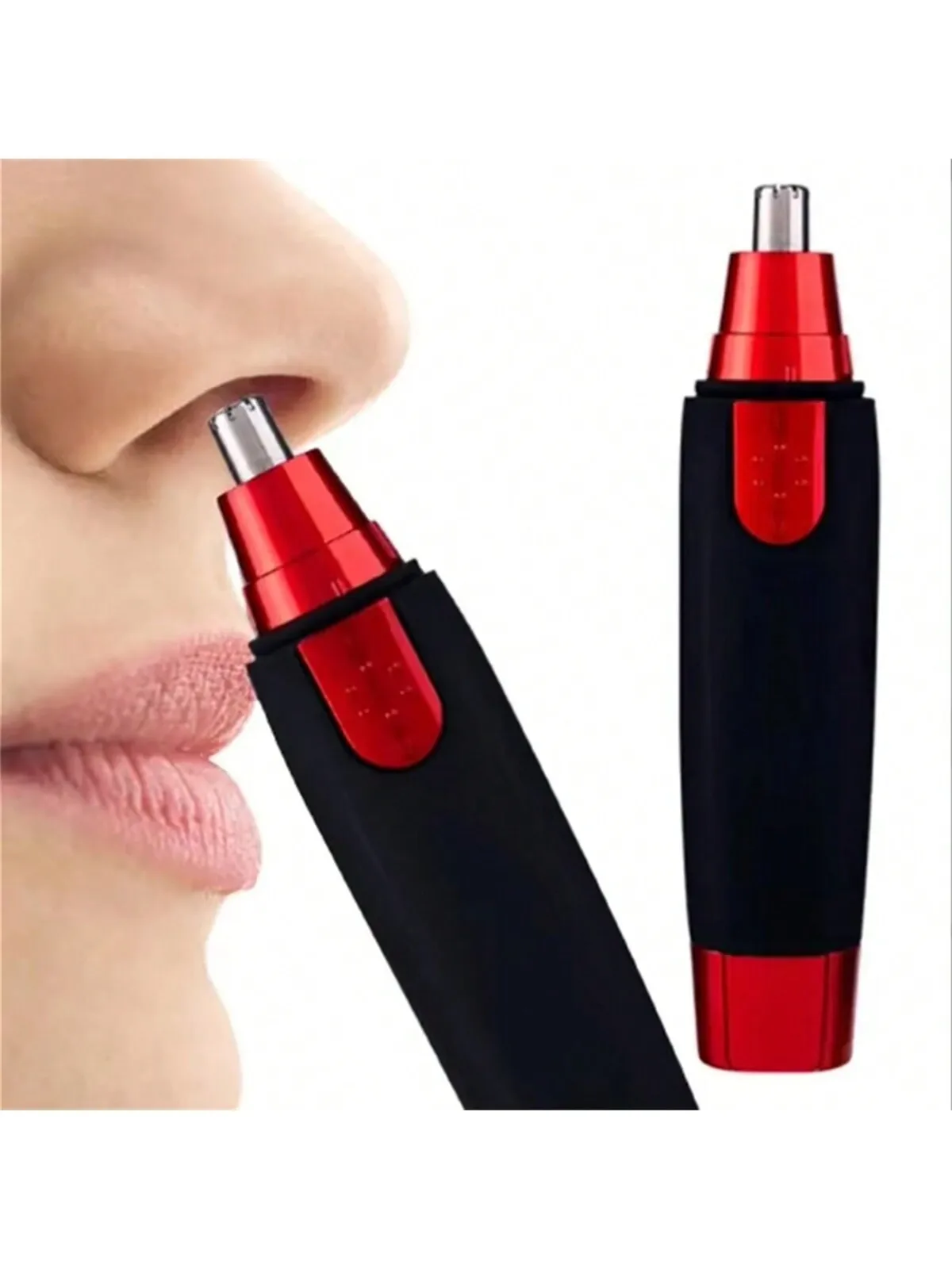 2026 Nose Hair Ear Trimmer, For Men Stainless Steel Manual Washable Portable Hair Remover Battery-Powered (Without Battery)