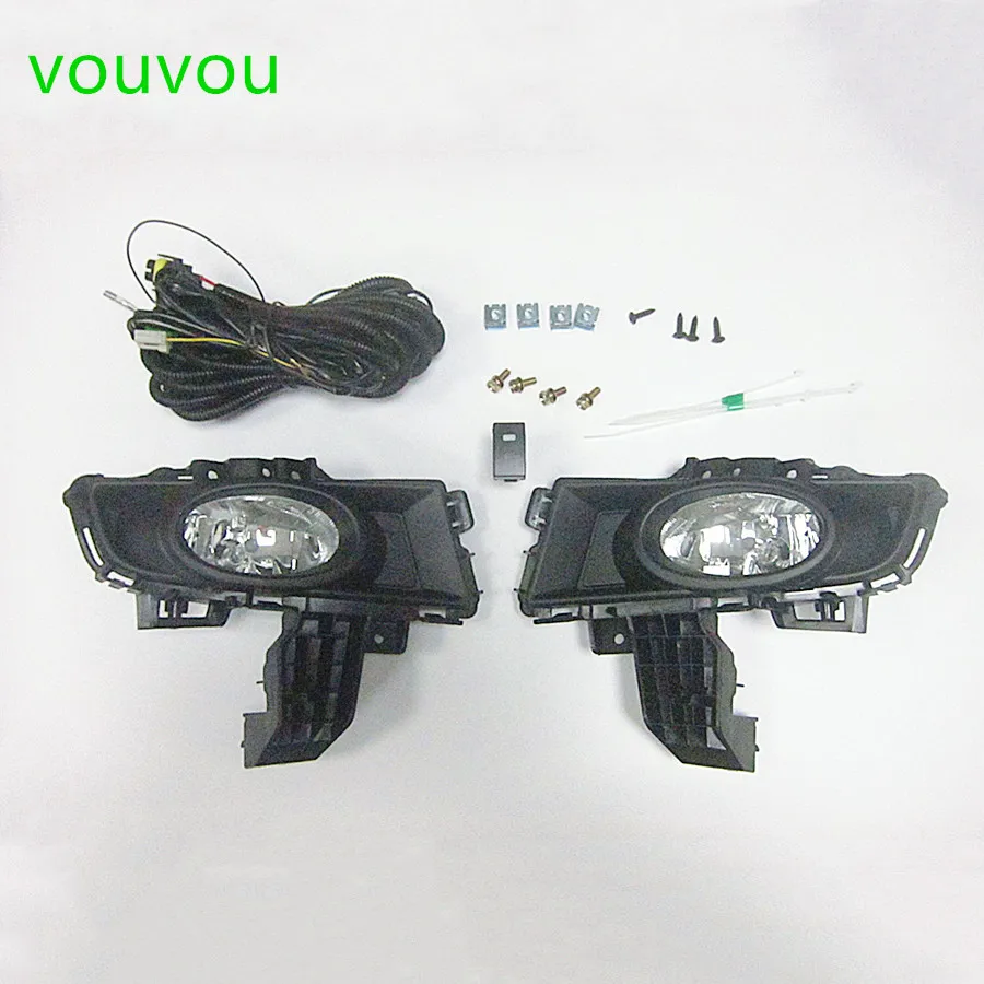 Car accessories body parts fog lamp assembly 51-680 for Mazda 3 2006-2008 BK with wire and switch