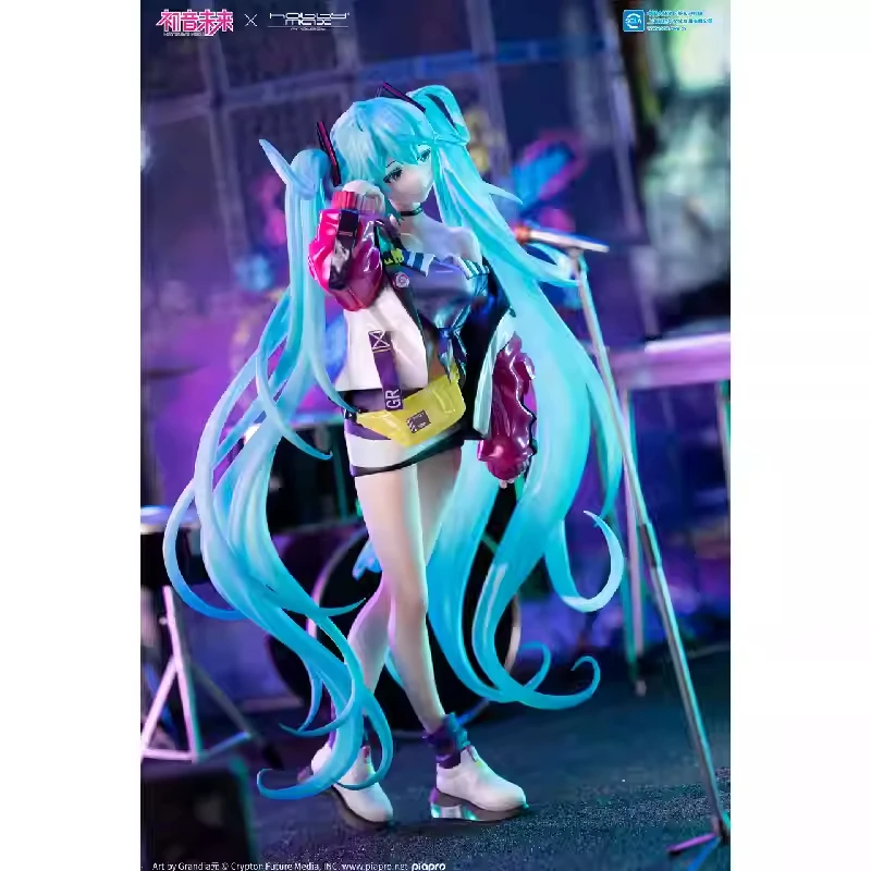 Op voorraad Echte originele HobbyMax Hatsune Miku Trendy Street Ver. PVC 26CM Anime Action Figure Pop Speelgoed Cadeau Beeldje Ornament