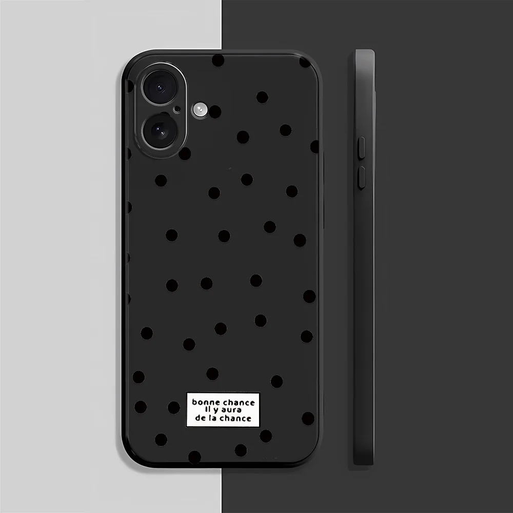 

Чехол для телефона в горошек для iPhone 17 Pro Max/17 Pro/17/16/16 Pro/15/14/13/12/11/Pro/Plus – модный, эстетичный, в подарок другу