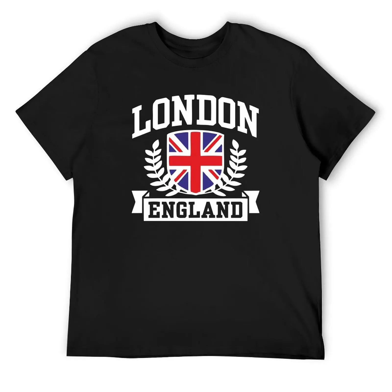 

London England T-Shirt blue archive sports fans boys animal print Men's cotton t-shirt