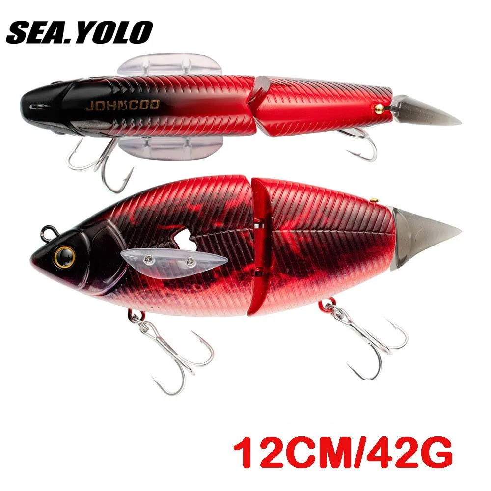 

Sea.Yolo 12cm 42g Fishing Lure Fishing Bait Hard Artificial Bait Multi Section Long Throw 2-Section Submerged