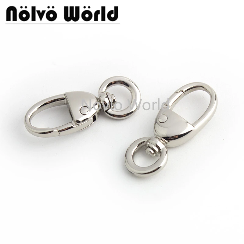 

20-100pcs 3 colors 38x8mm Deep gold ring snap hook circle round carabiner hook keychain clip hook