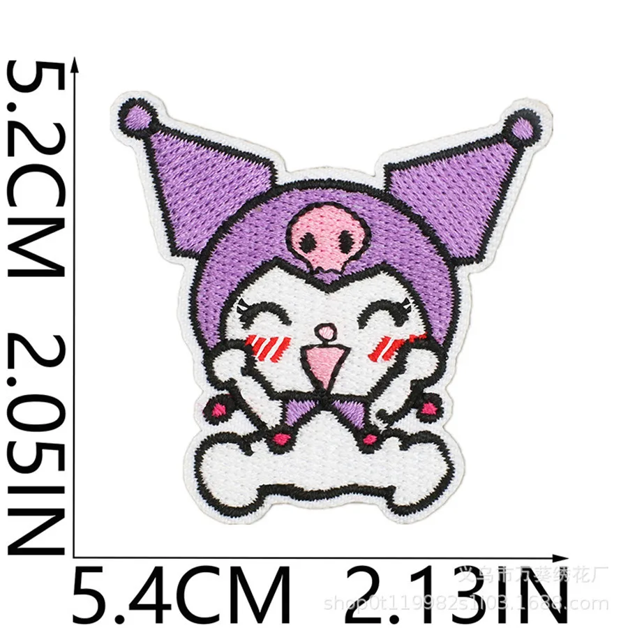 27pcs Sanrio DIY Icon Ironing Patch Anime Game Figure Yoshi Wario Bowser Applique Embroidery Accessories Kuromi Clothes Patch