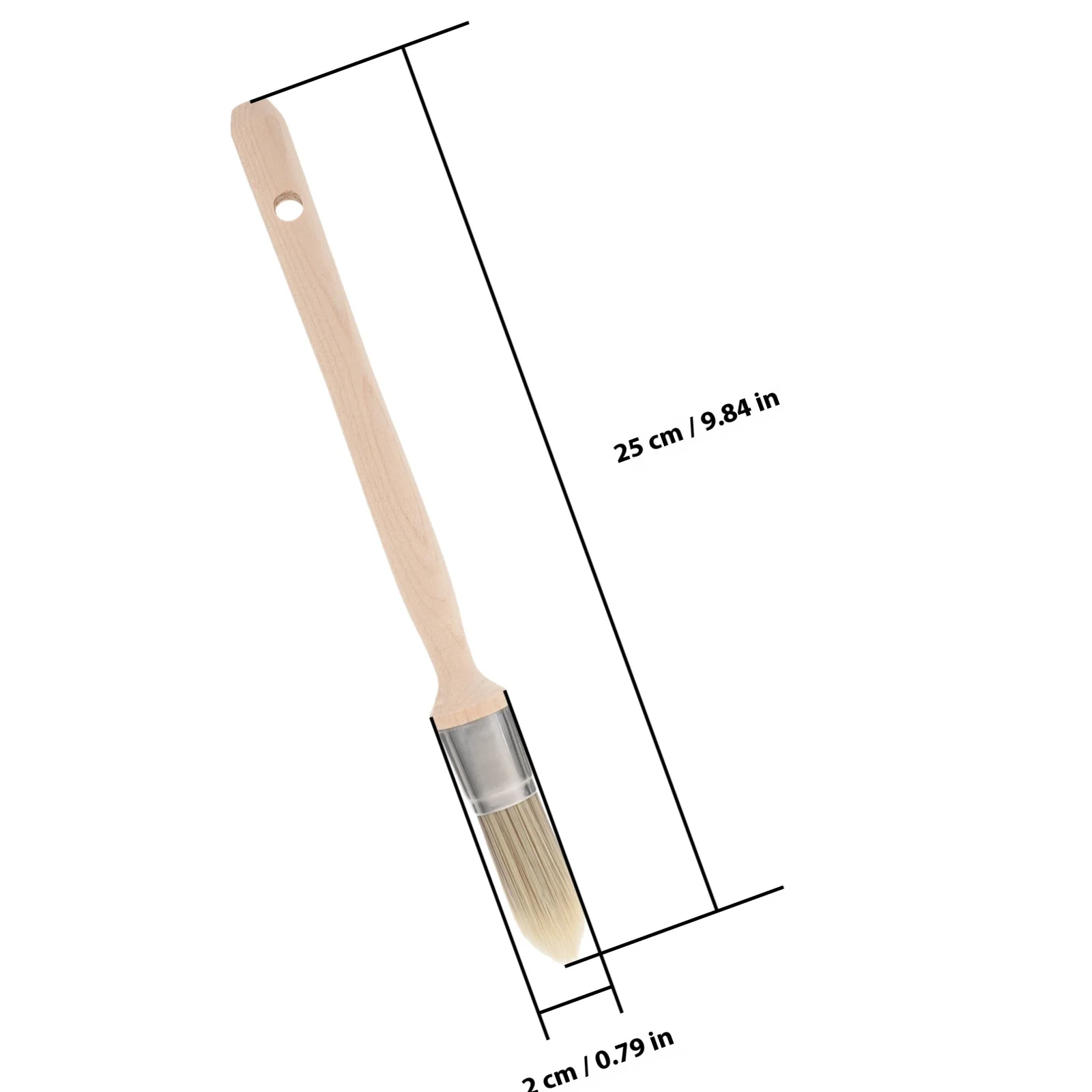فرشاة طلاء بمقبض خشبي، خيوط مدببة مستديرة للجدران، لوحة زاوية متفوقة، أدوات تحسين المنزل #3