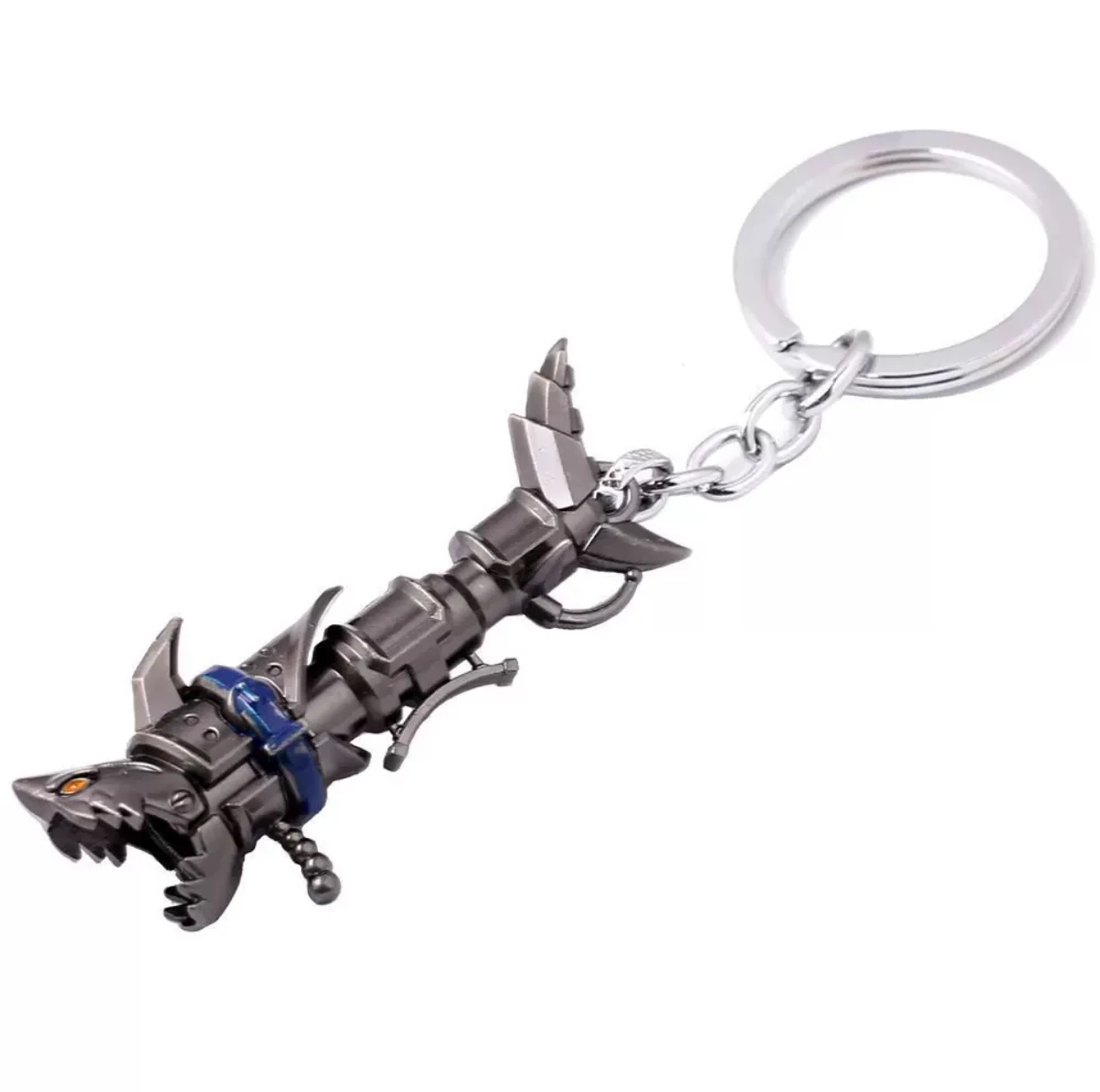 Game Lol Escape Loli Metal Keychain Anime Cannon Keychain Car Key Pendant Necklace Game Anime Periphery Arcane Jewelry gift