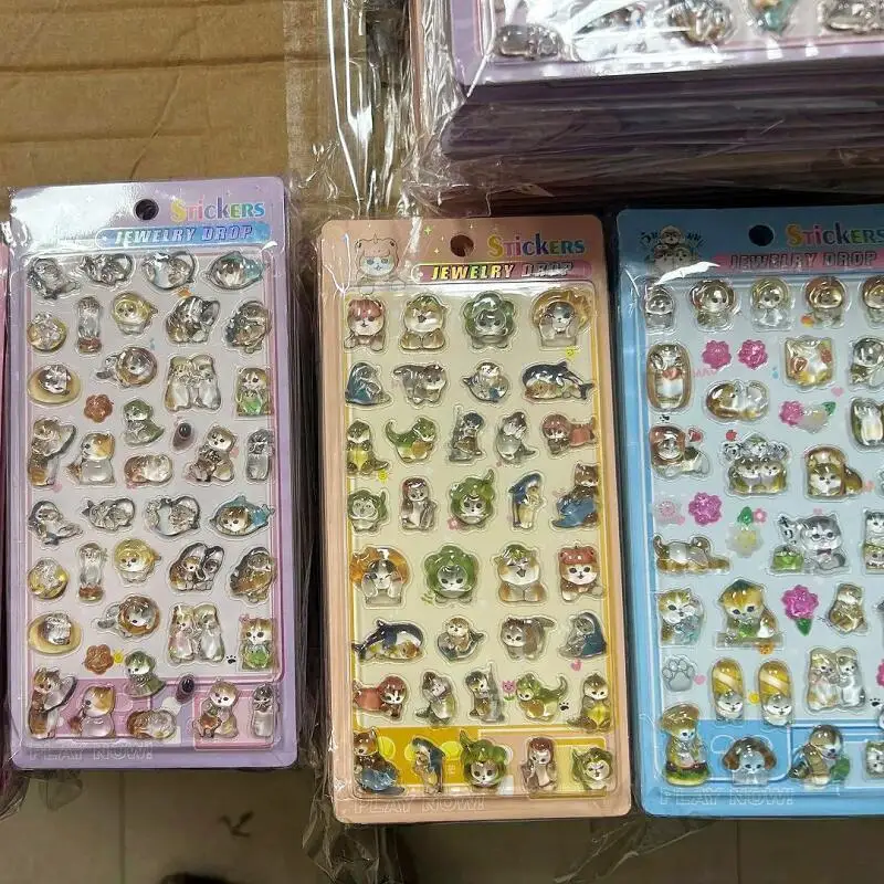 

Набор стикеров Kawaii Mofusand (4 листа) – аниме-наклейки, декоративные стикеры для телефонов, подарки для мальчиков и девочек