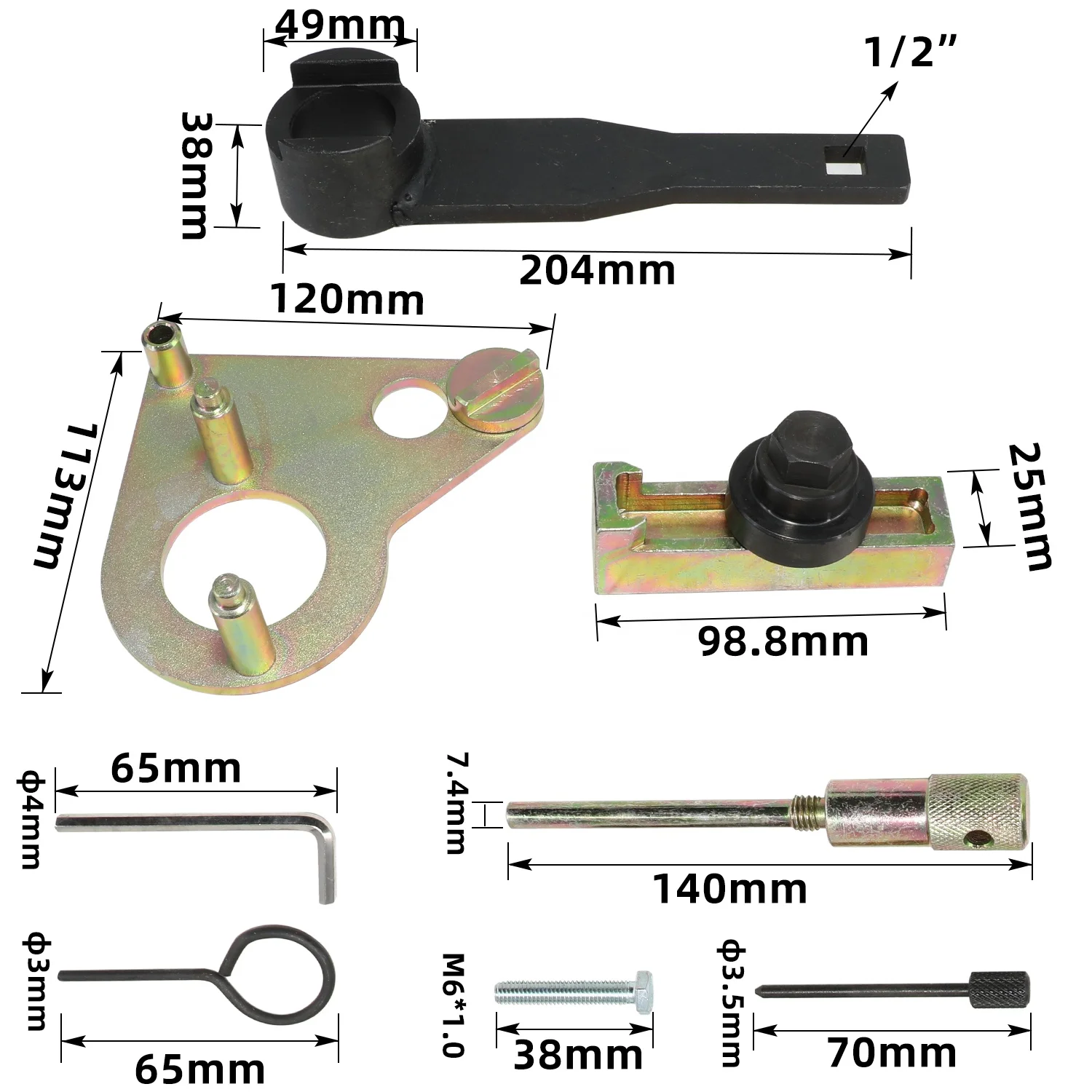 Timing Chain Diesel Engine Adjustment Tool Locking Tool Kit For Nissan Renault Megane Scenic Vel Satis Opel Movano Vivaro
