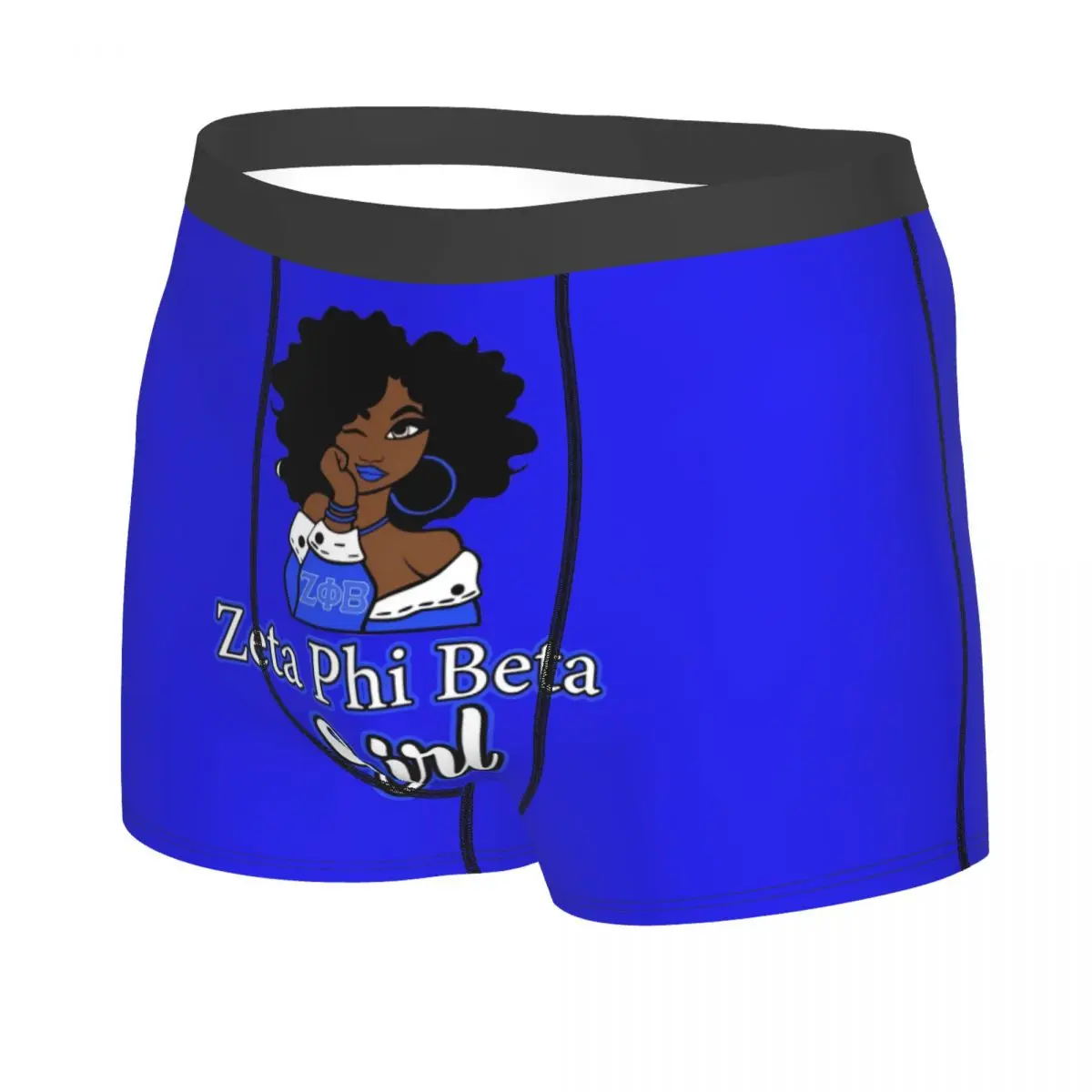 Cool Zeta Girl Boxers Shorts Panties Men's Underpants Breathable Zeta Phi Beta Sorority Briefs Underwear