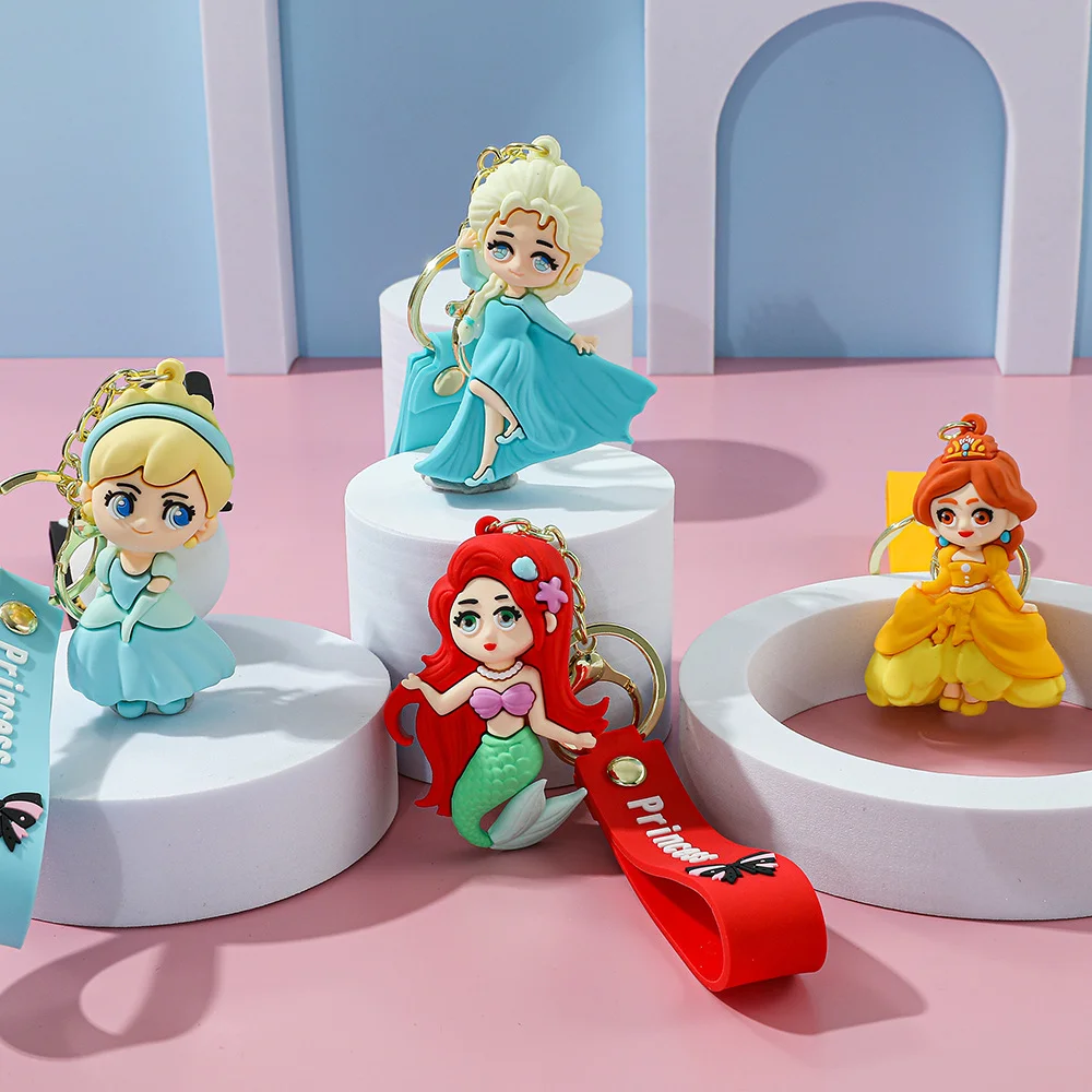 

Disney Frozen Elsa Princess Pendant Snow White Cartoon Doll Keychain Children's Birthday Christmas Gift Toy