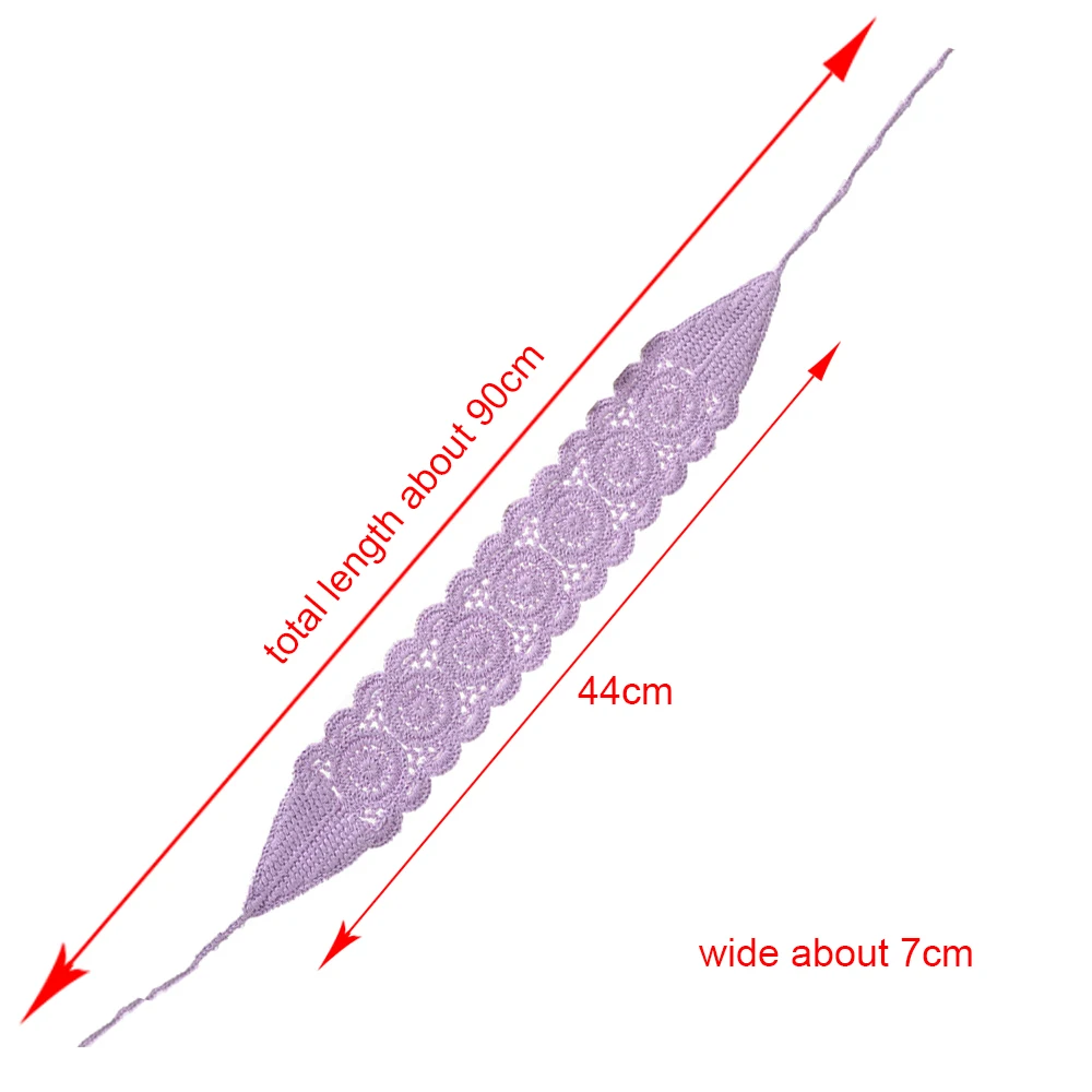 3 unids/set diadema de ganchillo de Color sólido bandas para el cabello de algodón tejidas diadema trenzada de aro para niñas adultas sombreros de Festival