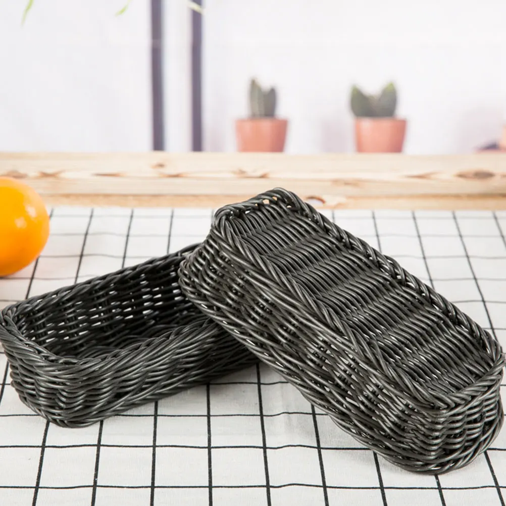 

Rattan Multifunctional Square Basket Woven Rectangular Baskets Make up Seagrass
