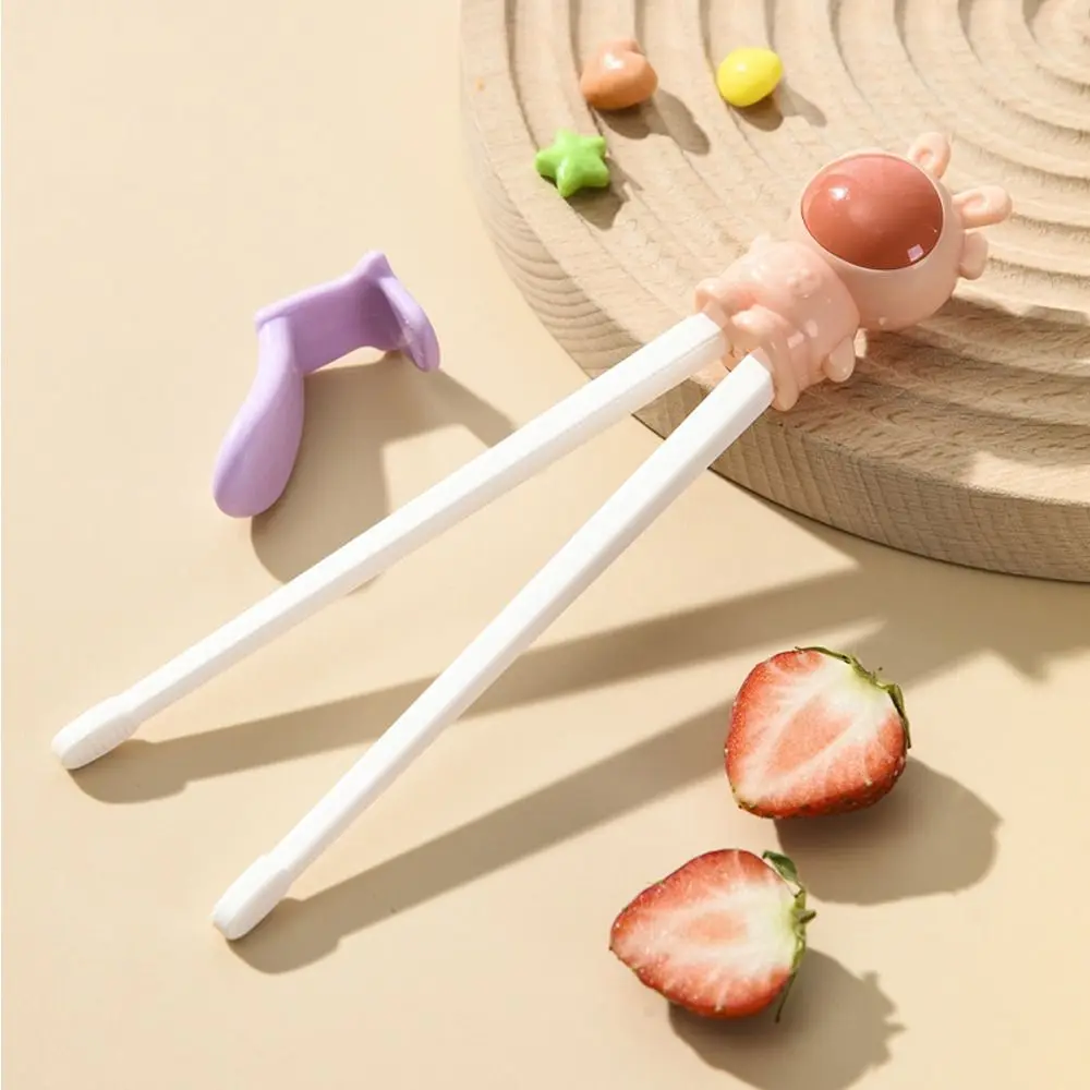 

Многоразовая мультяшная посуда, пищевые инструменты для обучения еде, детская посуда, обучающие палочки для еды, помощник для практики ребенка