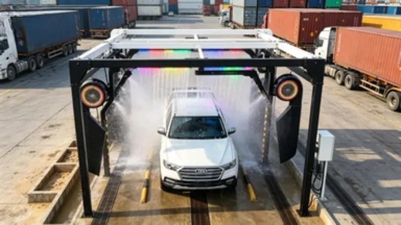 Stainless Steel 25kW Touchless Car Wash Machine Full 360 Degree Electric Self Service Automatic Cleaning System