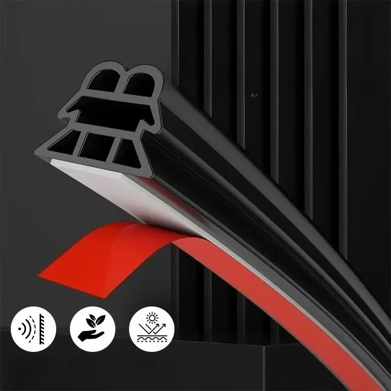 شعبية 5 متر سيارة 3-Layer عزل الصوت السير الوقائي شرائط مطاطية اكسسوارات السيارات شرائط عزل الباب جودة عالية