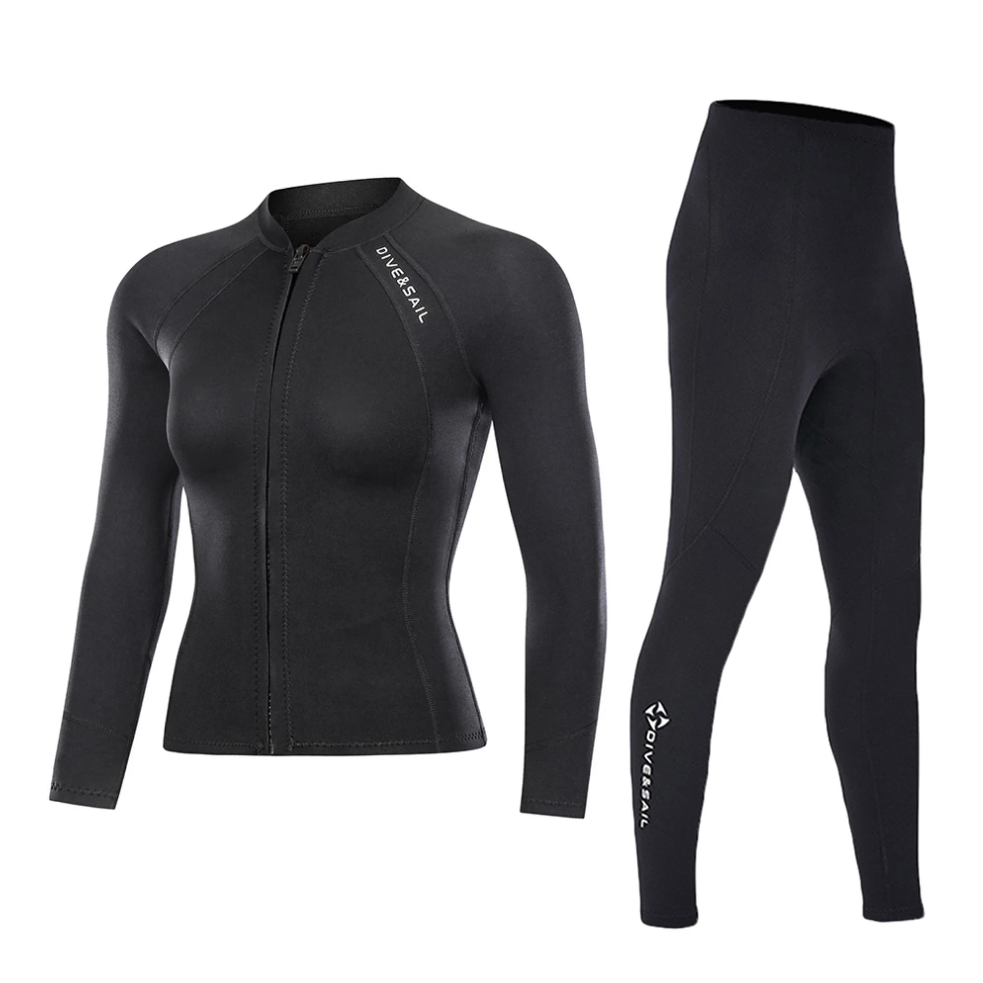 Neoprene 2MM Men Women Wetsuit Jacket Scuba Diving Suit Surf Snorkeling Underwater Fishing Spearfishing Kitesurf Equipment