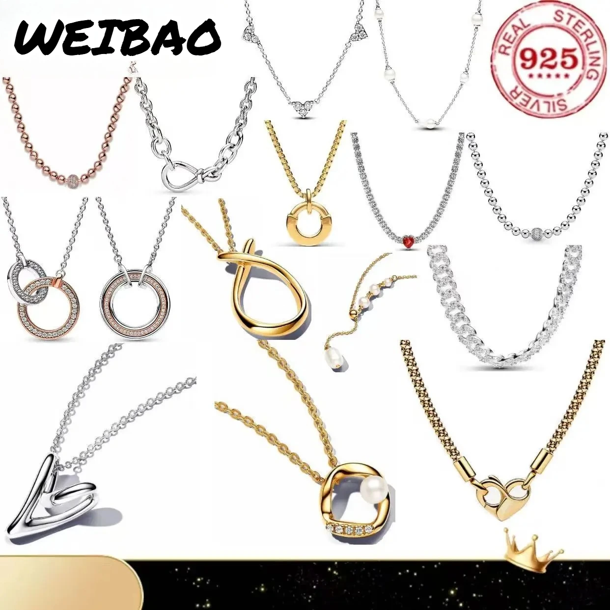 

New Exquisite 925 Sterling Silver Classic Dazzling Necklace Heart-shaped Pendant Necklace For Women's Luxury Surprise Gifts