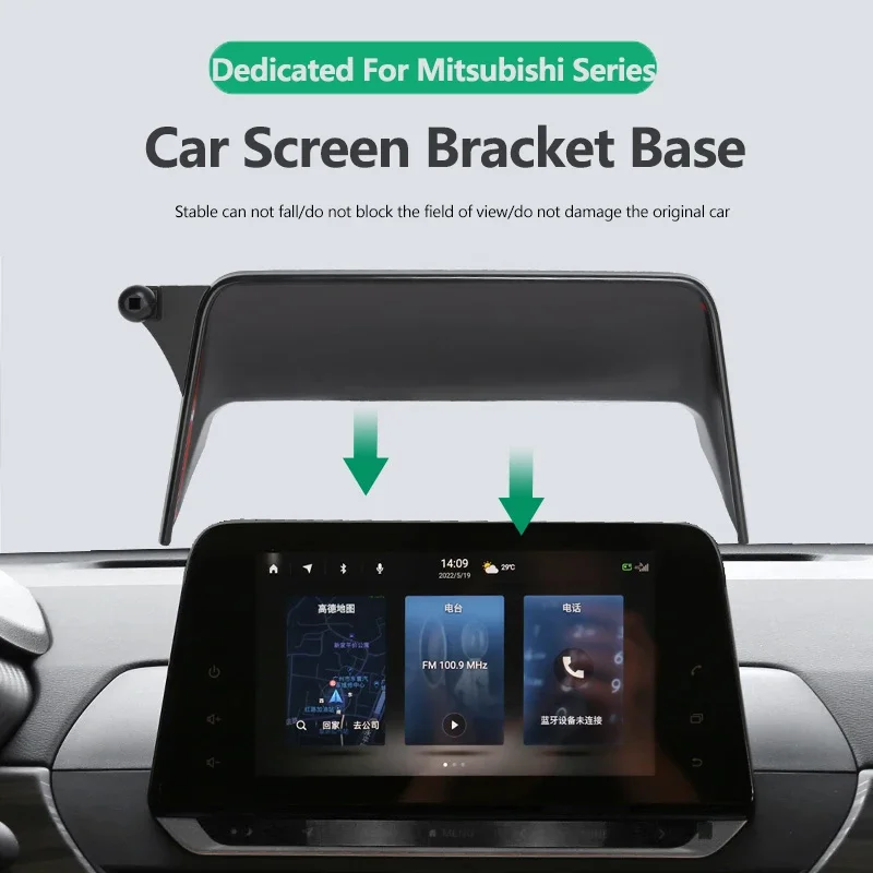 

For Mitsubishi Outlander 2023 Car Mobile Phone Holder Wireless Charging Bracket 10.25 Inch Central Control Screen Fixing Base