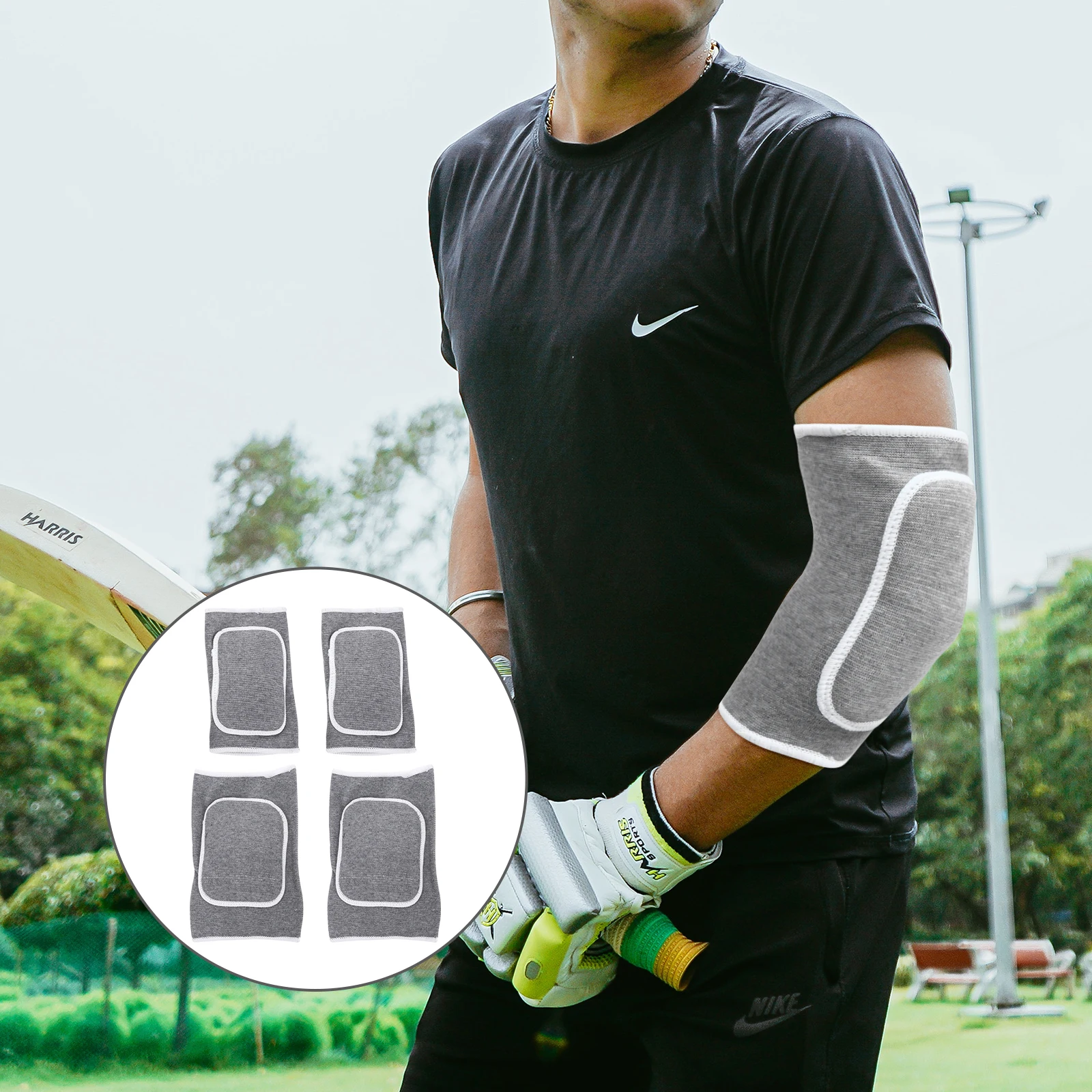 

1 set Sports Knee Elbow Guards Set Men Women Protective Gear For Skating Skiing Motorbike Riding Sponge Padding Anticollision