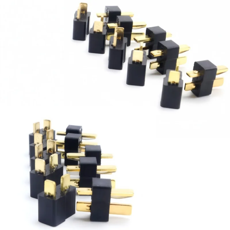 9 Pairs Black Mini Micro T-Plug Connectors Male & Female for RC Lithium Batteries