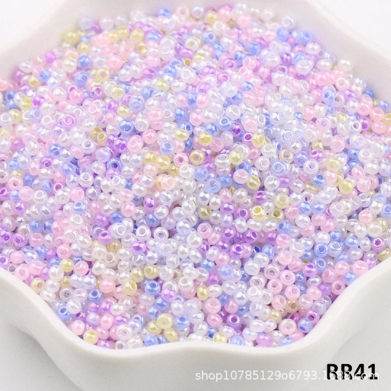 5g/10g 2mm Japan Uniform Cream Glass Beads 13/0 Transparent Loose Spacer Seed Beads for Needlework Jewelry Making DIY Bracelets