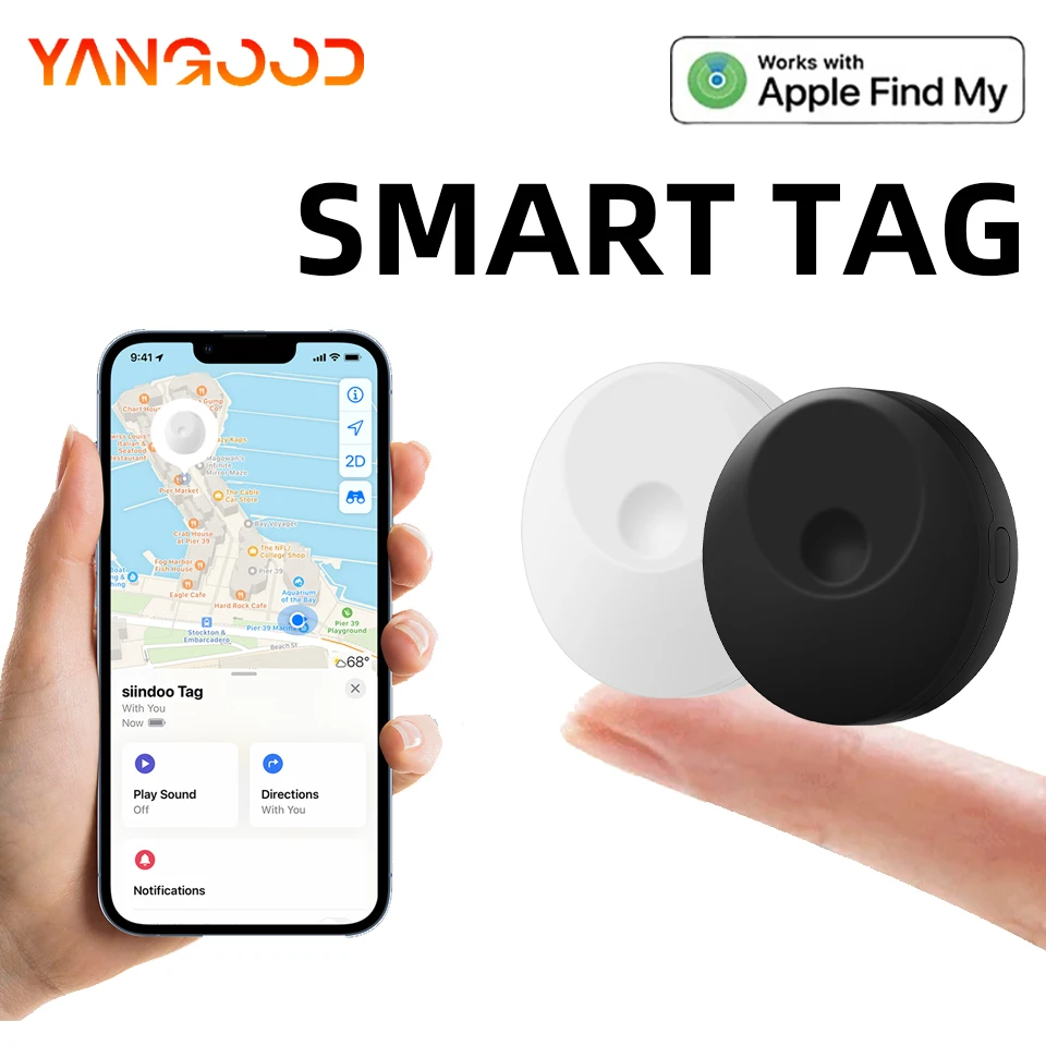 GPS Tag Tracker Find My Mini Bluetooth GPS Long Standby Time Global Accurate Positioning Anti-lost Device Two Colors Available ﻿