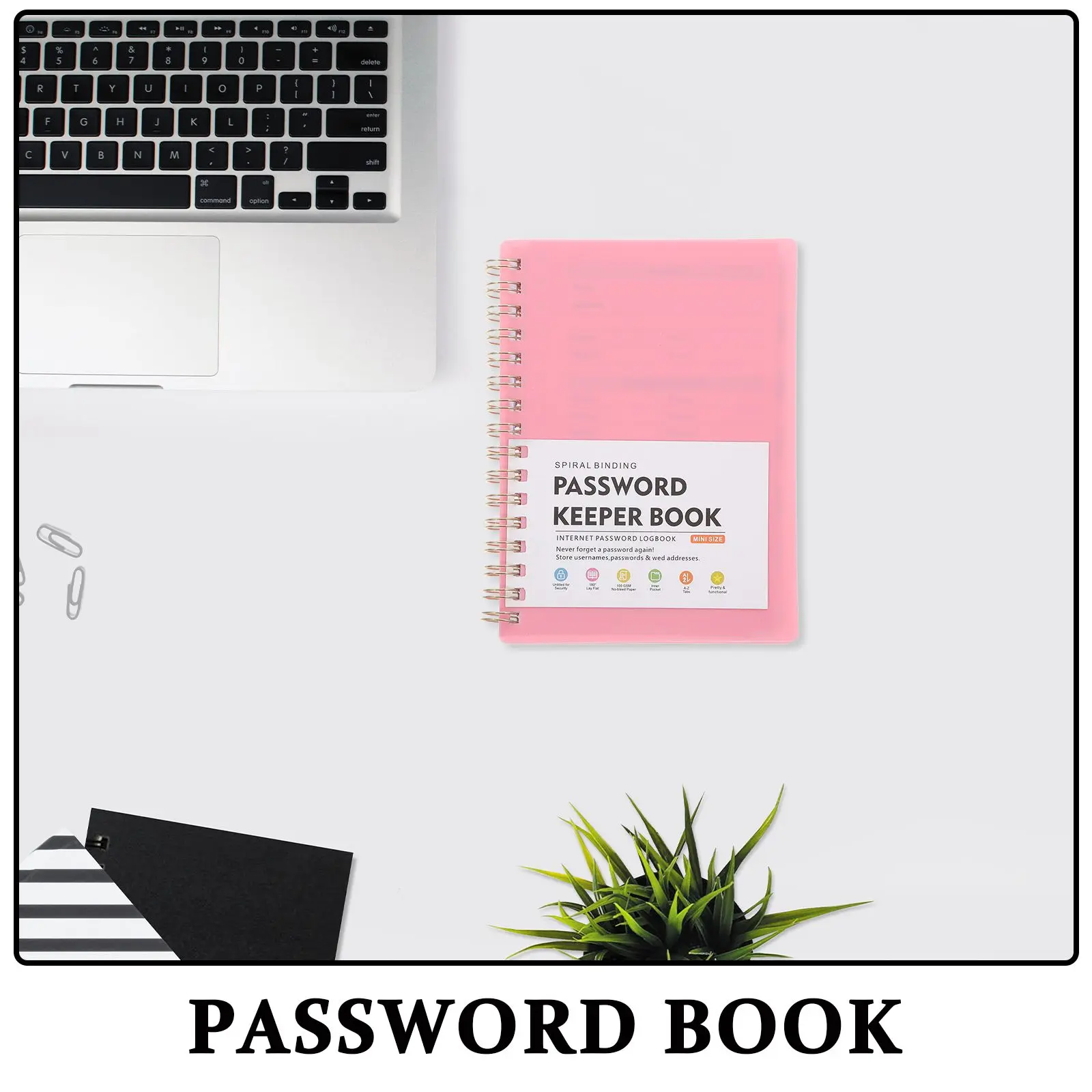 Libreta De Contraseñas Discreta Con Pestañas Alfabéticas A-Z – Cuaderno De Contraseñas Para