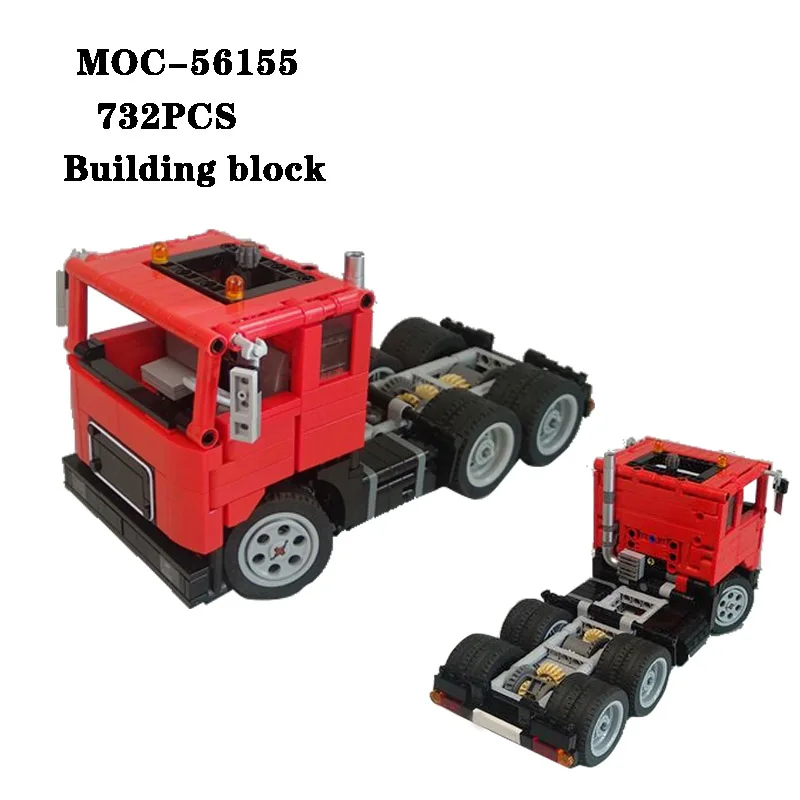 

Classic Building Block MOC-56155 Mini Static Version Truck High difficulty Splicing Toys 732PCS Adult and Children's Toy Gifts