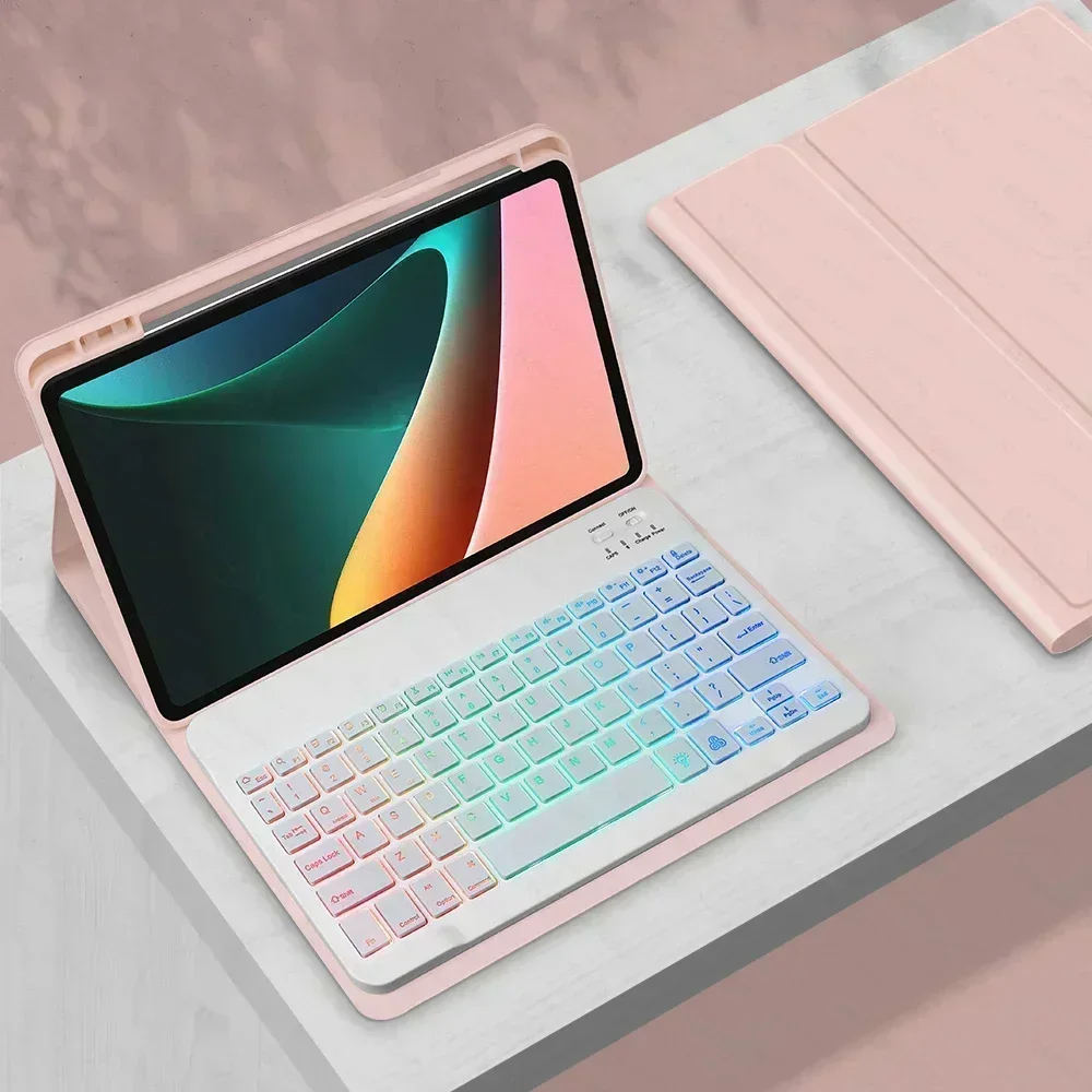 Backlight Keyboard Cover For Huawei MatePad SE 11 inch 2024 AGS6-W00 Funda with Pencil Holder Detachable Bluetooth Keyboard Case