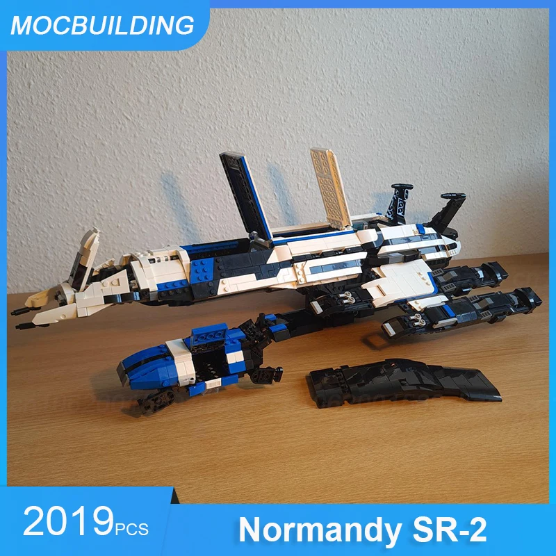 MOC Building Blocks Normandy SR-2 with Interior and Shuttle Model DIY Assemble Bricks Educational Creative Toys Gifts 2019PCS