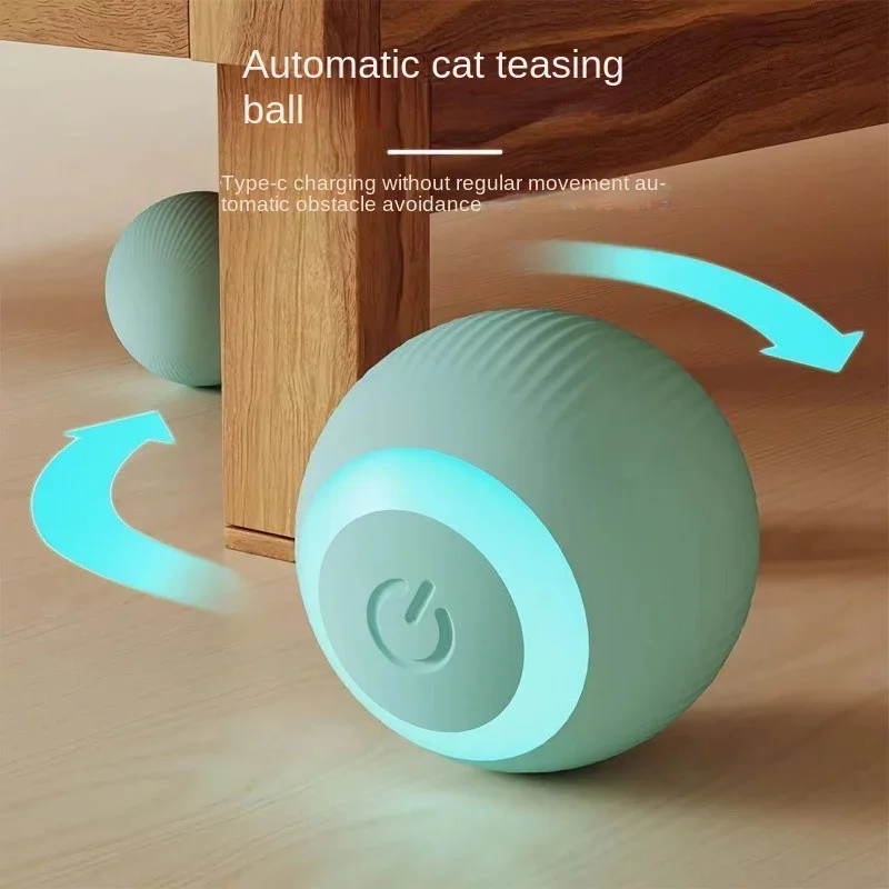 Electric cat toy smart rolling ball bite-resistant cat toy self-entertainment pet supplies