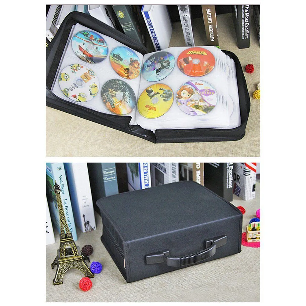 

320 Discs Box Storage Case Album Holder Box Large Capacity 288 Disc Cd Case Bag Portable Bag Organizer Wallets Home Furniture