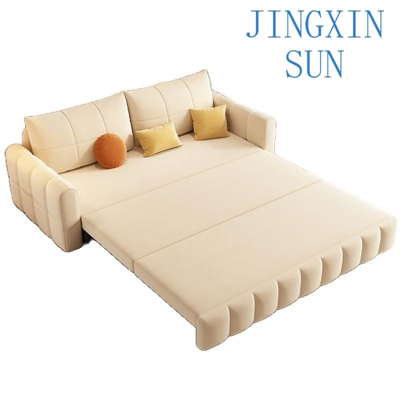 Cat claw flannel foldable multi-functional sofa bed dual-purpose small apartment