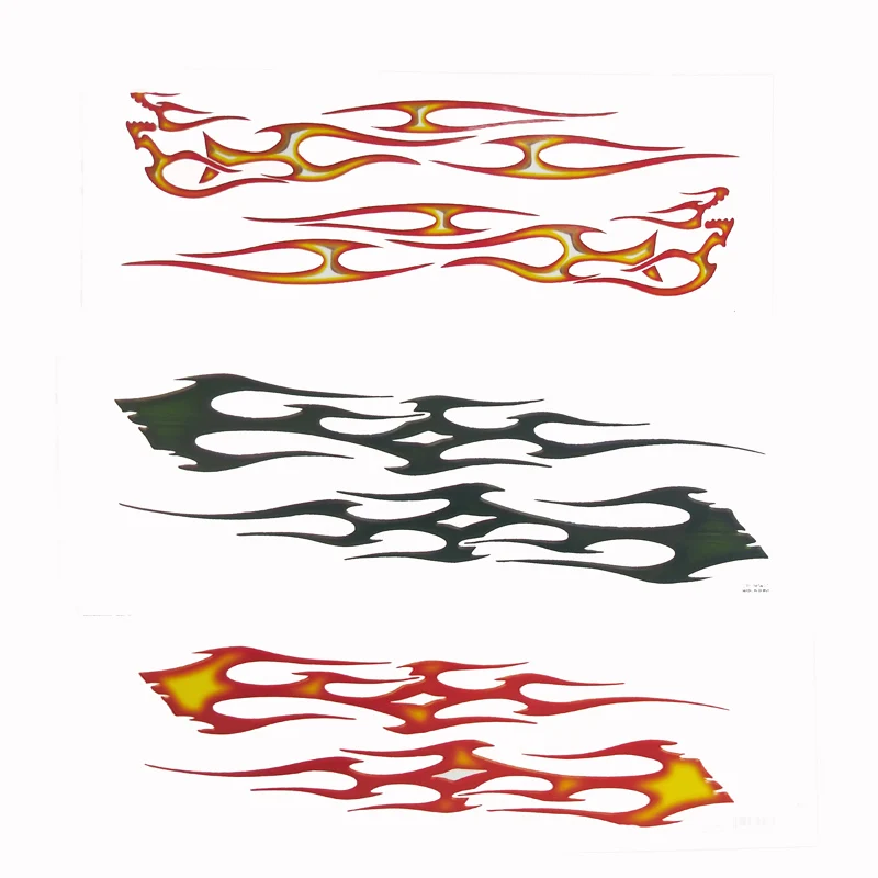39CM Big Size Waterproof Flame Decal for Car Motorcycle ATV Vehicle Fire Sticker Auto Car Styling
