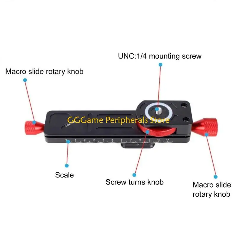 U55B LCB-16M Manual Stackable Photography Slide Macro Guide Macro Focusing Slider DSLR Quick Release Mount
