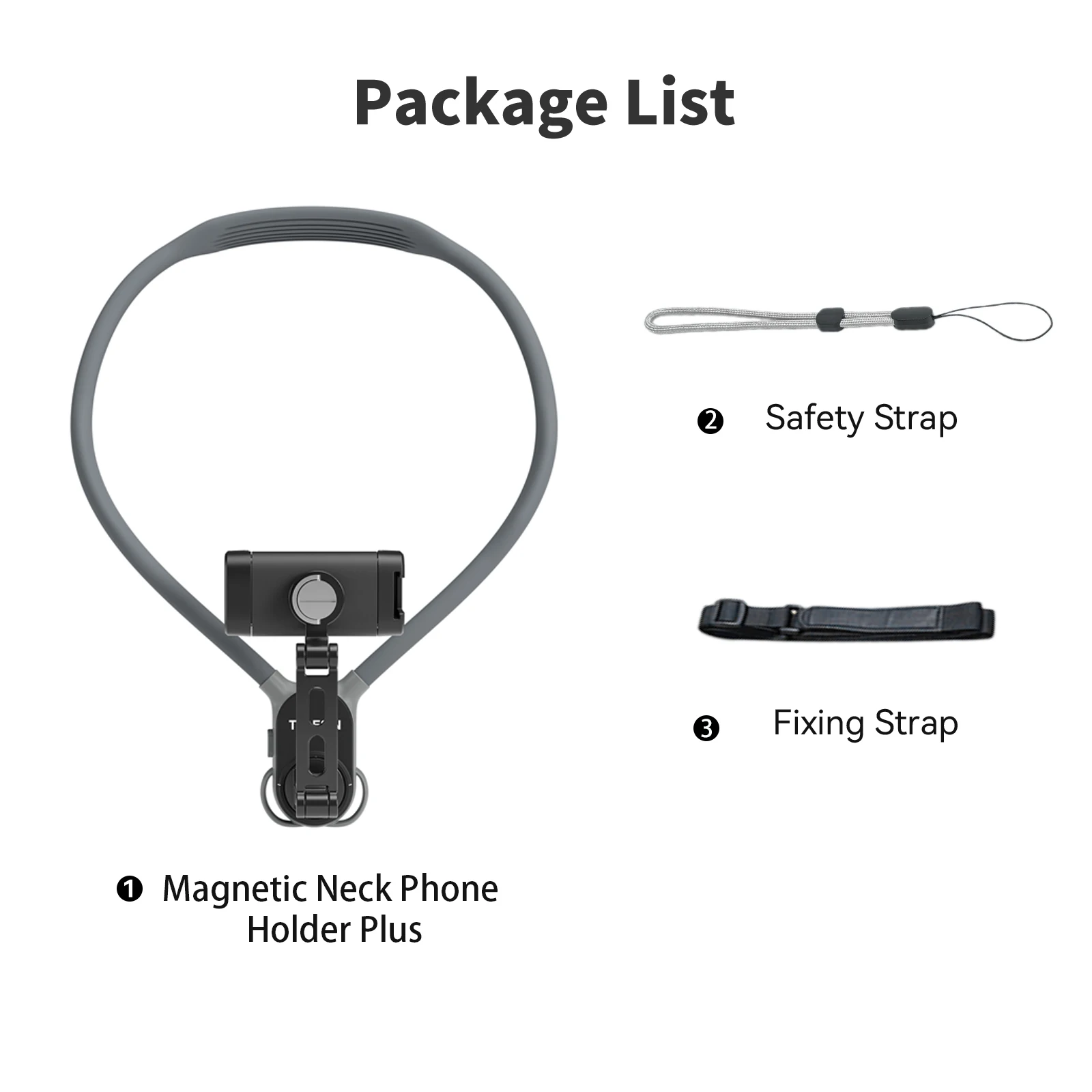 TELESIN Telefoonclip voor nekmontage 360° ° Rotatie POV Telefoon Hold voor Iphone 15 14 13 12 11 10 SAMSUNG HUAWEI XIAOMI Telefoon Accessoires