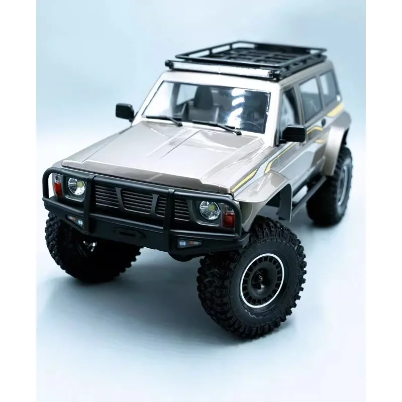 Novo carro rc yk4107 pro 1/10 4wd carro de escalada sem escova lcg chassi de controle remoto carro de brinquedo fora de estrada com tanque girando modelo presente