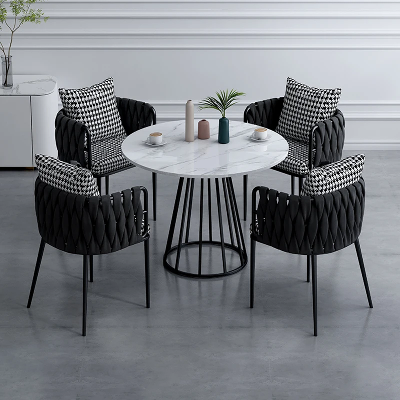 

Luxury Dining Chair Scandinavian Style Tea Chair Home Backrest Cafe Bar