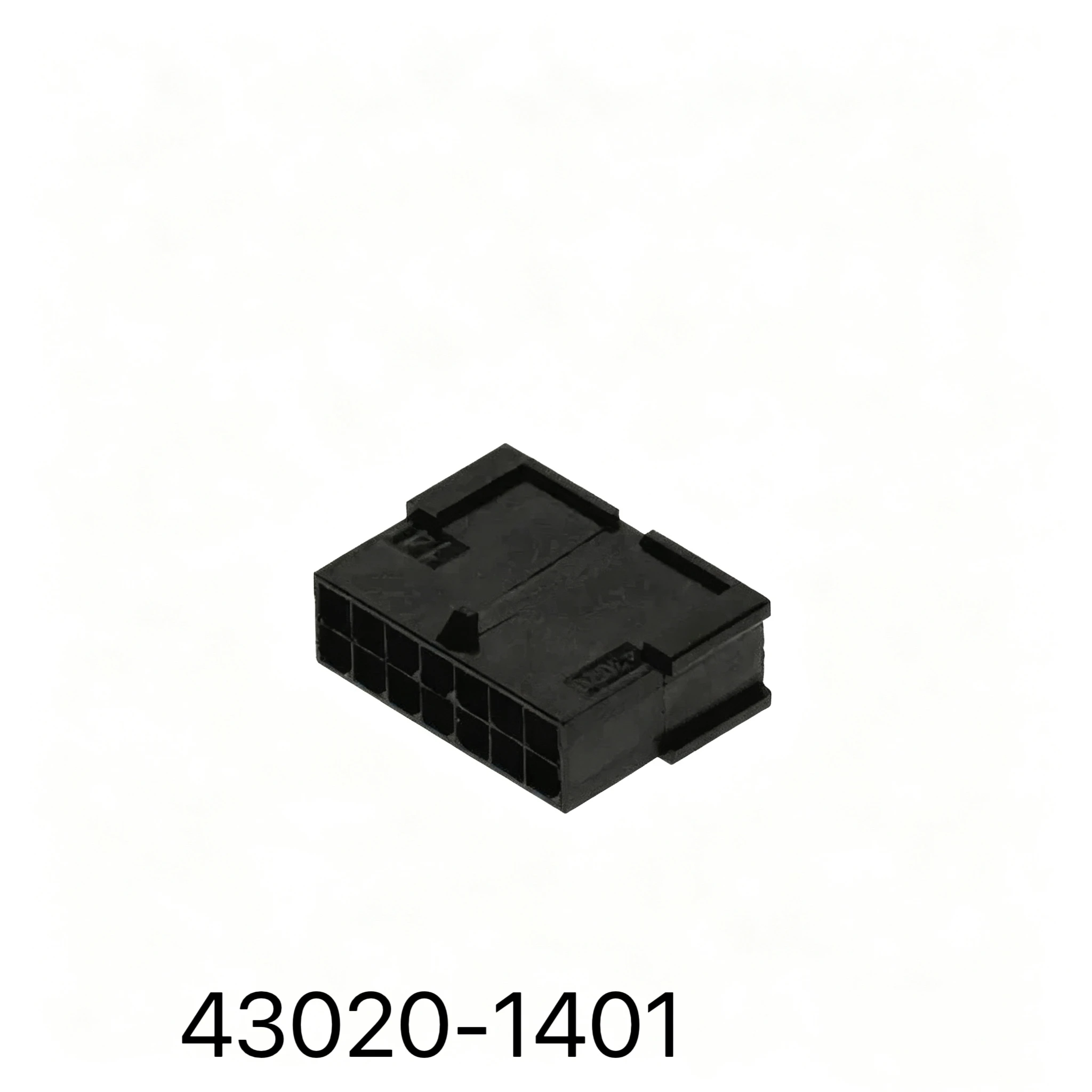 430201401 43020-1401 Molex pitch 3mm 14P 2 row Black wire-to-wire connector