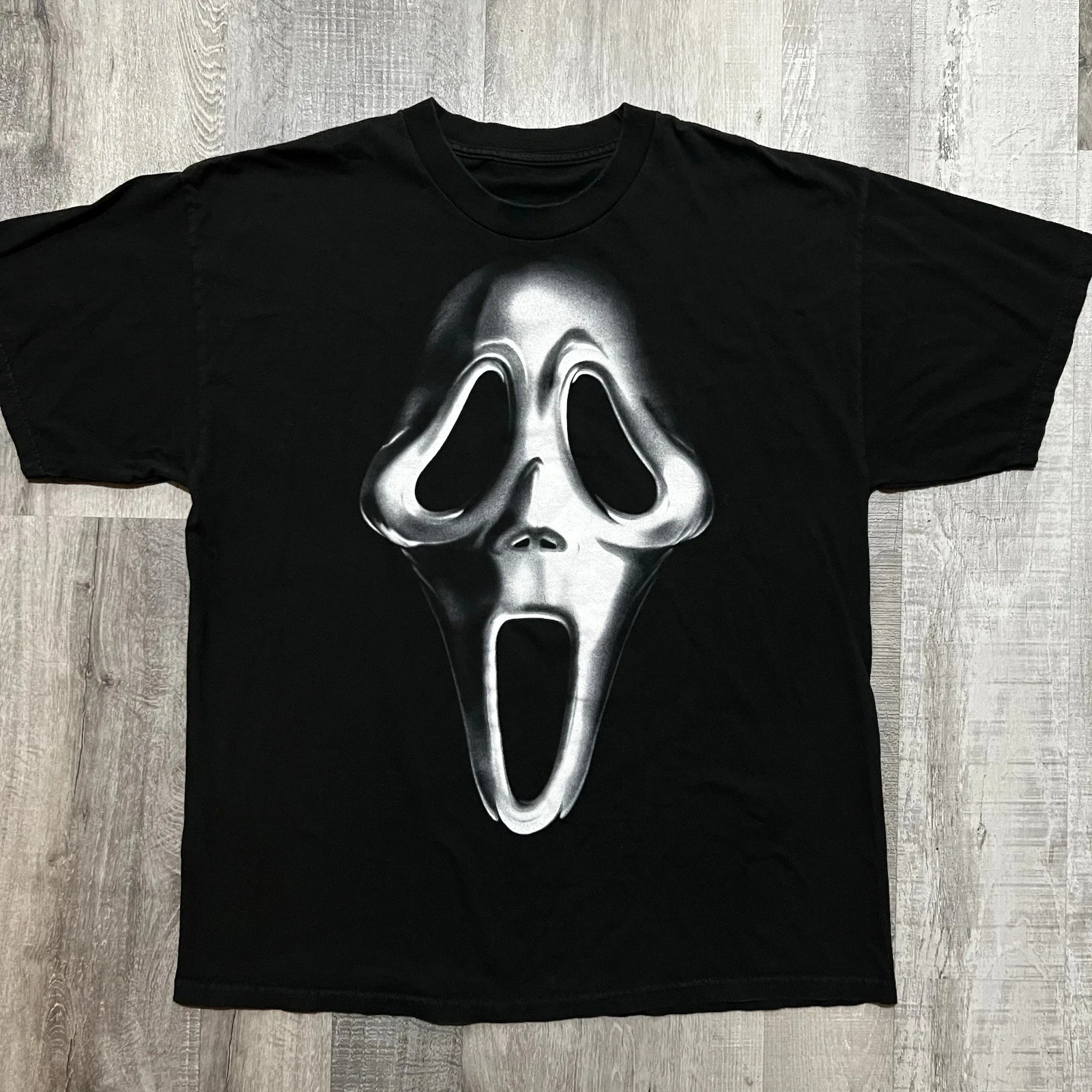 Ghos New Tface Scream T Shirt ALL Size Black Horror Movie Y2K Slasher Big Graphic Tee