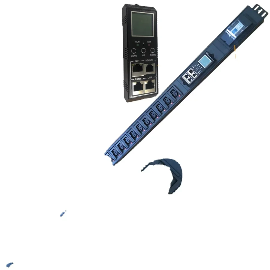 

OEM 32A 200V-250V 28 бит с защитой от падения C13 выход и 4-сторонний интеллектуальный счетчик C19 PDU