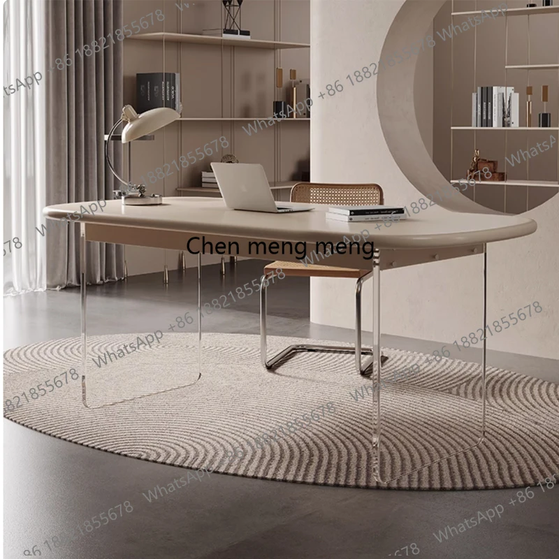 

Легкий роскошный дизайнерский скандинавский подвесной офисный компьютерный стол, кабинет, домашний письменный стол из цельного дерева