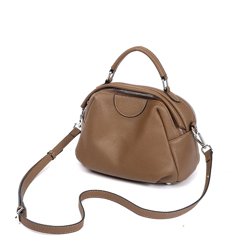 Borsa da donna in vera pelle Autunno Inverno Nuovo stile Pendolarismo Versatile spalla Hobo Borsa a tracolla di grande capacità Borsa retrò